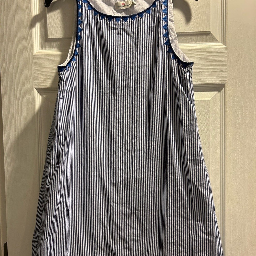 Vineyard vines Blue and White Striped Sleeveless Dress